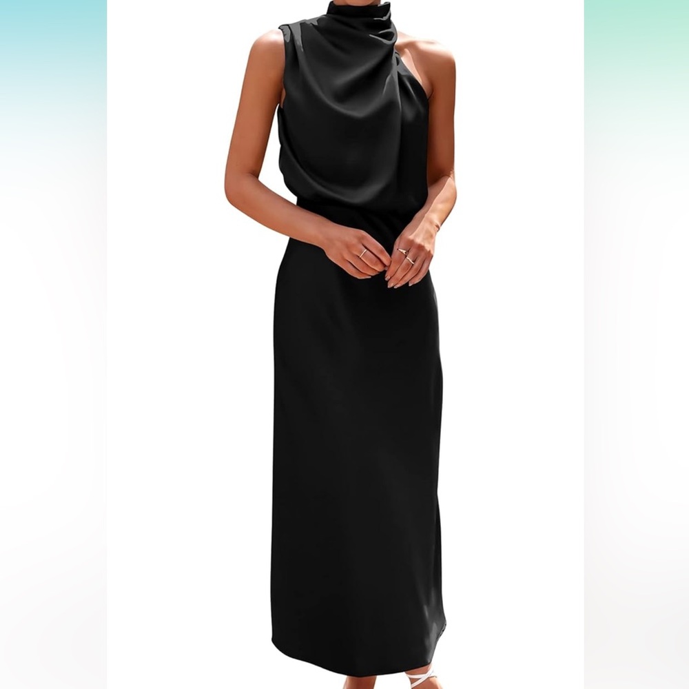 Black dress wedding guest dress